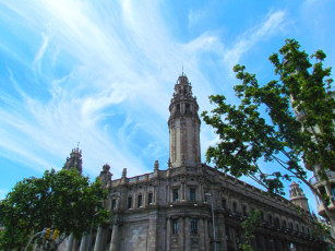 Картинка барселона города барселона+ испания здание