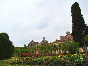 Картинка барселона города барселона+ испания здание растения цветы