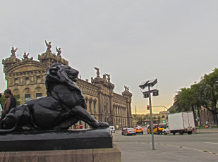 Картинка барселона города барселона+ испания здание дорога скульптура