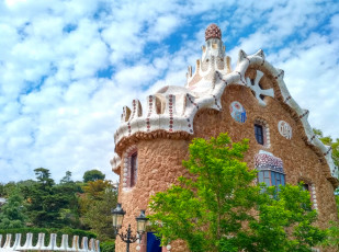 Картинка барселона города барселона+ испания здание дерево