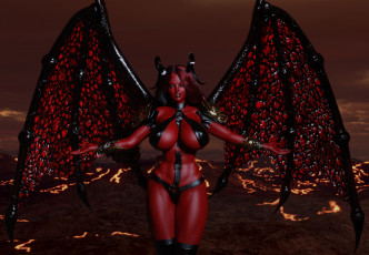 Картинка 3д+графика существа+ creatures взгляд фон девушка