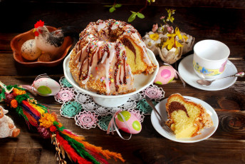 Картинка праздничные пасха кулич