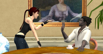 Картинка 3д+графика люди+ people фон взгляд девушка