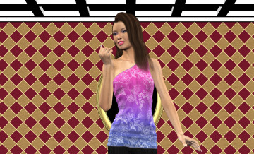 Картинка 3д+графика люди+ people фон взгляд девушка