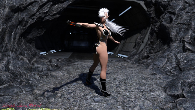 Обои картинки фото 3д графика, эльфы , elves, эльфийка, оружие, фон, взгляд