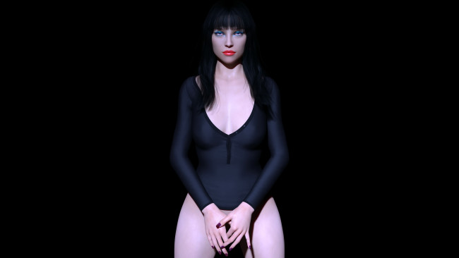 Обои картинки фото 3д графика, люди , people, фон, взгляд, девушка