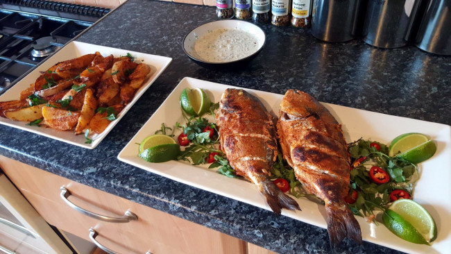 Обои картинки фото еда, рыбные блюда,  с морепродуктами, кухня, индийская