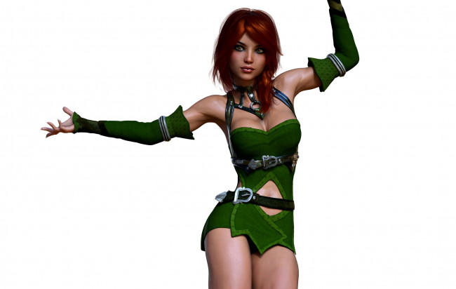 Обои картинки фото 3д графика, люди , people, фон, взгляд, девушка