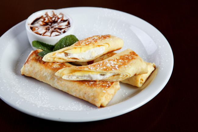 Обои картинки фото еда, блины,  оладьи