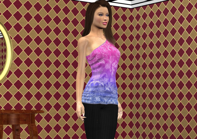 Обои картинки фото 3д графика, люди , people, фон, девушка, взгляд