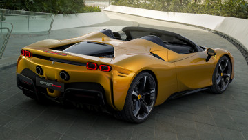 обоя ferrari sf90 spider 2021, автомобили, ferrari, sf90, spider, 2021