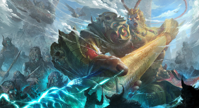 Обои картинки фото фэнтези, существа, фон