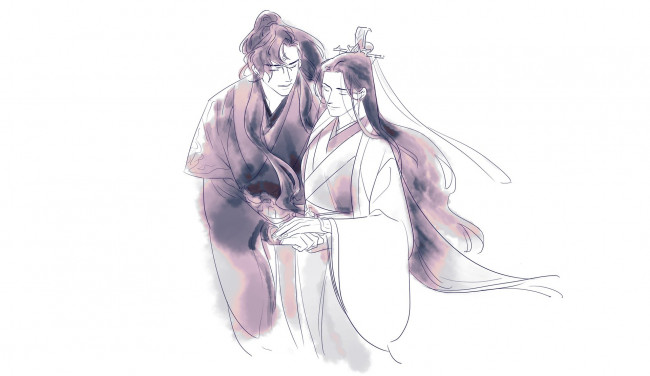 Обои картинки фото аниме, the scum villain’s , self-saving,  system, система, спаси, себя, сам, для, главного, злодея, chuan, shu, zijiu, zhinan, мосян, тунсю