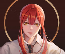 Картинка аниме chainsaw+man человек бензопила