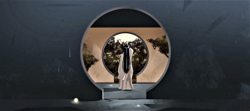 Картинка аниме mo+dao+zu+shi лань ванцзи двери стены деревья