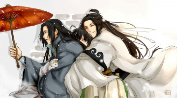 Картинка аниме mo+dao+zu+shi сун лань зонт а-цин сяо синчень