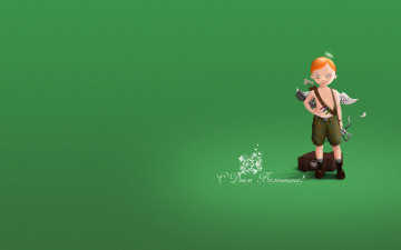 Картинка праздничные день+святого+валентина +сердечки +любовь купидон мальчик лук ящик стрелы