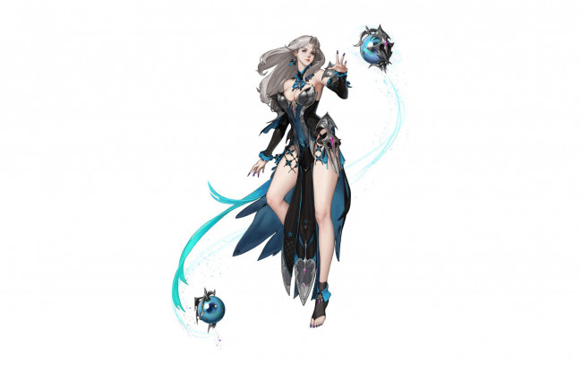 Обои картинки фото фэнтези, маги,  волшебники, девушка, шары, магия