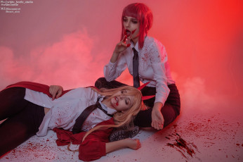 Картинка девушки kurumirori костюмы образы кровь