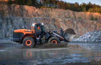 Картинка техника фронтальные+погрузчики doosan