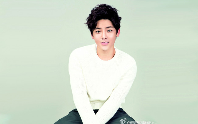 Обои картинки фото мужчины, hou ming hao, актер, свитер