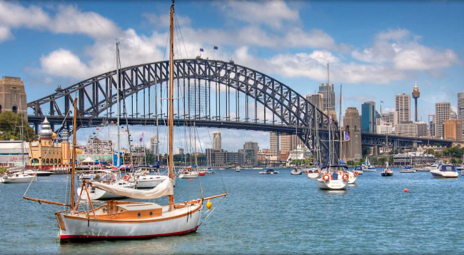 Обои картинки фото sydney harbour bridge, города, сидней , австралия, sydney, harbour, bridge