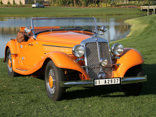 Картинка mercedes benz roadster автомобили классика