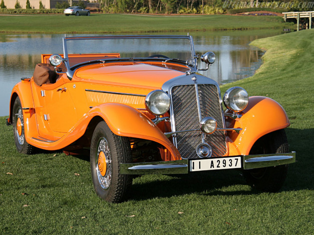 Обои картинки фото mercedes, benz, roadster, автомобили, классика