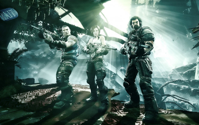 Обои картинки фото bulletstorm, видео, игры