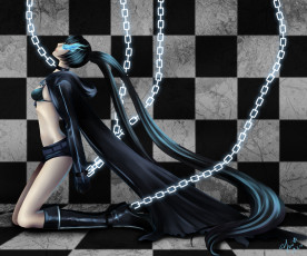 Картинка аниме black rock shooter