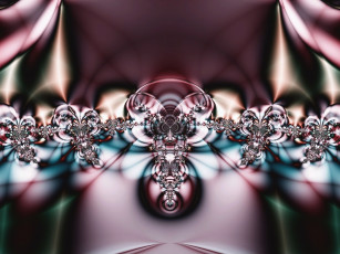 Картинка 3д графика fractal фракталы цвета фон