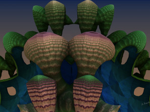 Картинка 3д графика fractal фракталы узор