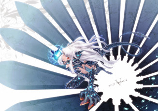 Картинка аниме pixiv fantasia девушка демон магия когти хвост красные глаза