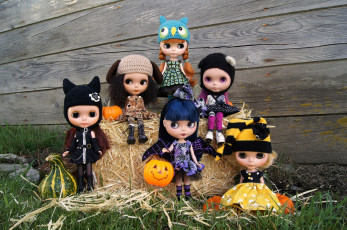Картинка разное игрушки хеллоуин куклы