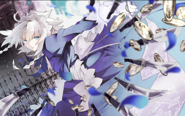 Картинка izayoi sakuya аниме touhou