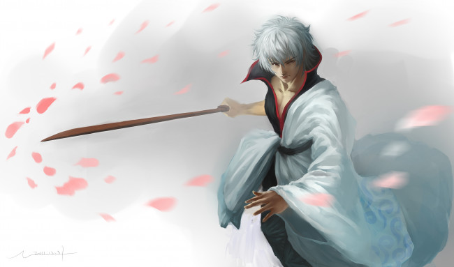 Обои картинки фото sakata, gintoki, аниме, gintama