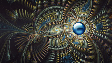 Картинка 3д графика fractal фракталы узор цвета фон