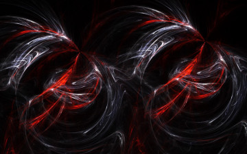 Картинка 3д графика fractal фракталы дым линии абстракция