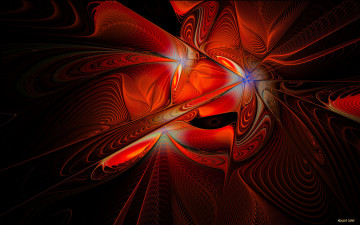 Картинка 3д графика fractal фракталы фон узор цвет