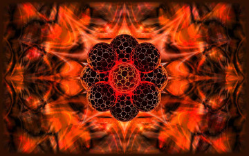 Картинка 3д графика fractal фракталы узор цвета фон