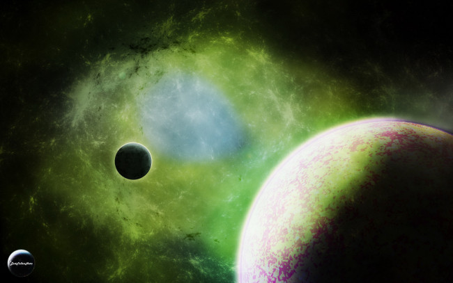 Обои картинки фото космос, арт, планеты