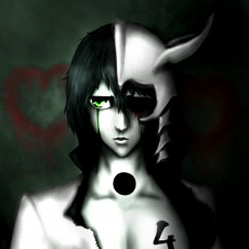 Картинка аниме bleach эспада брюнет четвёртый шиффер улькиорра аранкар парень пустой сердечко блич арт