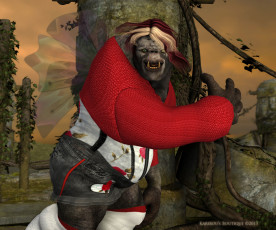 Картинка 3д+графика creatures+ существа клыки существо