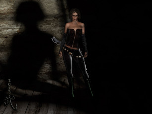 Картинка 3д+графика amazon+ амазонки девушка меч