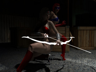 Картинка 3д+графика fantasy+ фантазия супермен лук