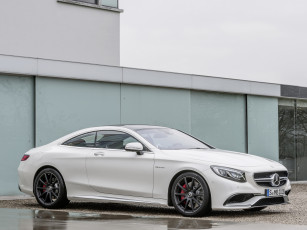 Картинка автомобили mercedes-benz 2014 светлый c217 coupе amg s 63