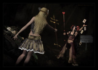 Картинка 3д+графика fantasy+ фантазия карты шест девушки