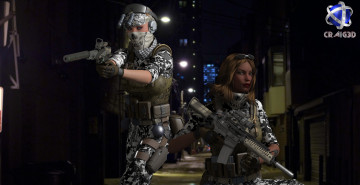 Картинка 3д+графика fantasy+ фантазия оружие девушки