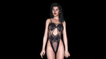 Картинка 3д+графика people+ люди улыбка взгляд девушка