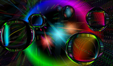 Картинка 3д+графика abstract+ абстракции свет цвет капля шар блеск отлив линии